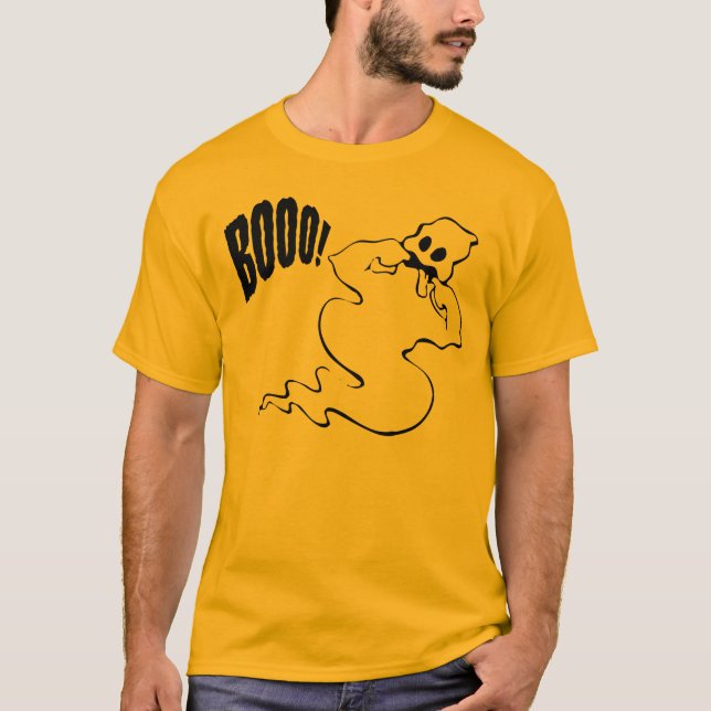 Halloween Ghost Long Sleeved T-Shirt (Front)