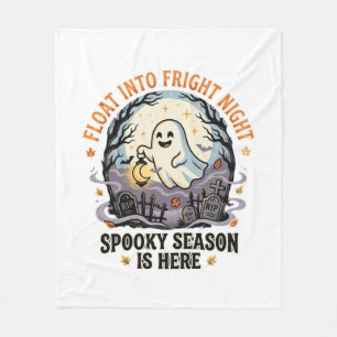 Halloween Ghost Moon Parade Fleece Blanket