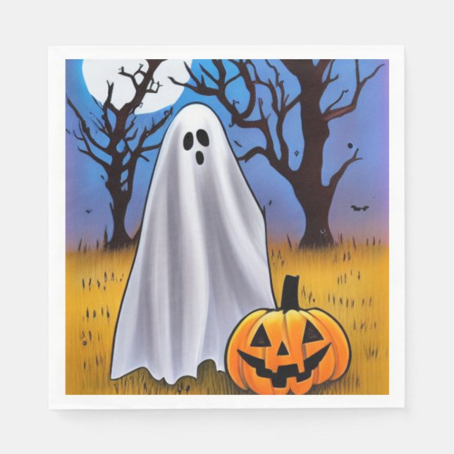 Halloween Ghost Napkin (Front)