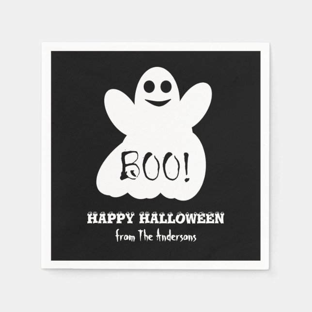 Halloween Ghost Napkins (Front)