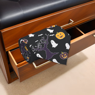 Halloween Ghost Night Pattern Tie