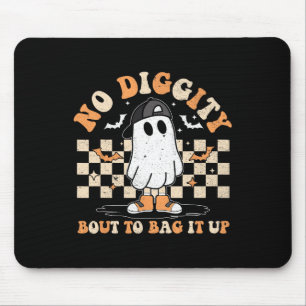 Halloween Ghost No Diggity Bout To Bag It Up Kids Mouse Pad