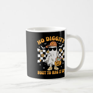 Halloween Ghost No Diggity Bout To Bag It Up Toddl Coffee Mug