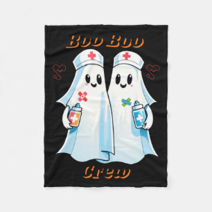 Halloween Ghost Nurses Fleece Blanket