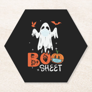 Halloween Ghost Paper Coaster