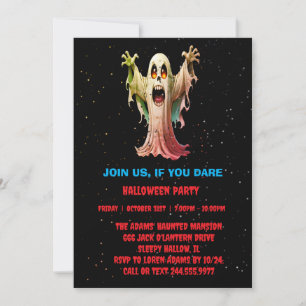 Halloween Ghost party invitation