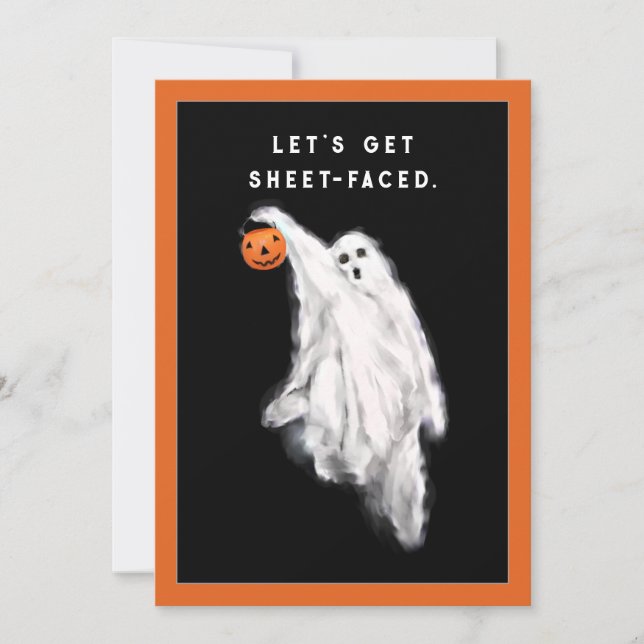 Halloween Ghost Party Invitations (Front)