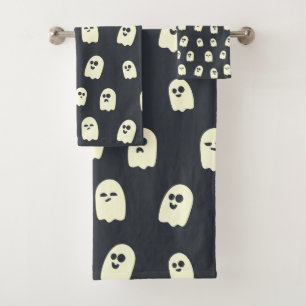 Halloween Ghost Pattern Bath Towel Set