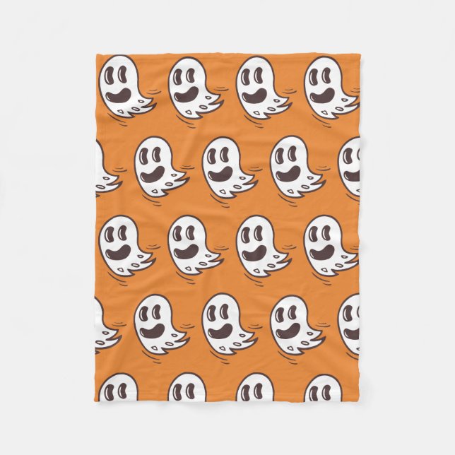 Halloween Ghost Pattern Blanket (Front)