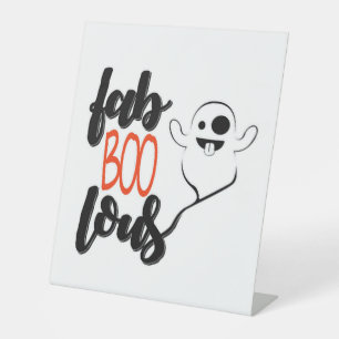 Halloween Ghost                    Pedestal Sign