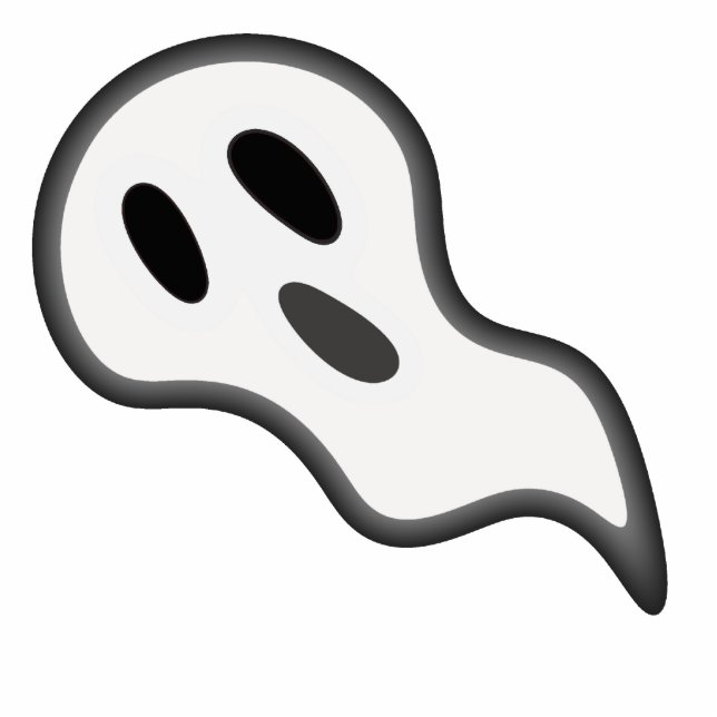 Halloween Ghost Photo Sculpture (Front)