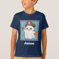 Halloween Ghost Pirate Costume Personalized Text