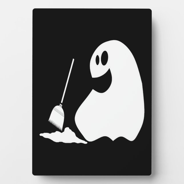 Halloween Ghost   Plaque (Front)