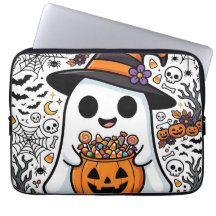 Halloween Ghost Pumpkin Candy Corn Cute Design