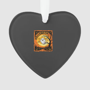 Halloween Ghost Pumpkin Haunted Tree Ornament