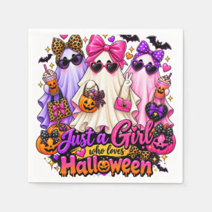 Halloween Ghost & Pumpkin Spooky Party Napkins