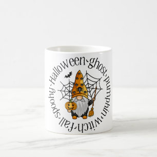 Halloween Ghost Pumpkin Witch Fall Spooky Gnome Coffee Mug