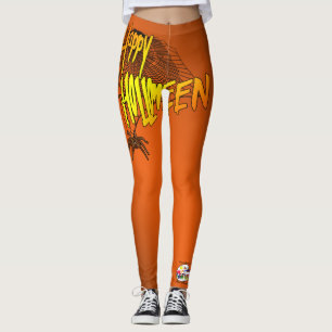Halloween Ghost Pumpkin Witch Leggings