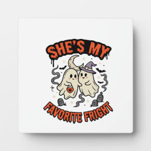 Halloween Ghost Romance Humour Plaque