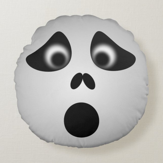 HALLOWEEN GHOST ROUND PILLOW (Front)