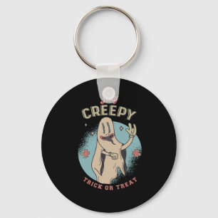 Halloween Ghost Saying Design Keychain