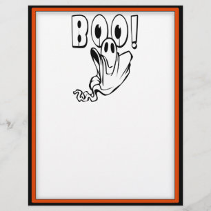 Halloween Ghost says "BOO!" Flyer