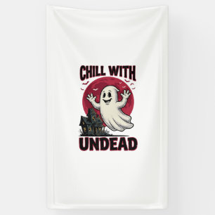 Halloween Ghost Shirt Vintage Haunted Zombie Desig Banner