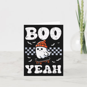 Halloween Ghost Skateboard Boo Yeah Costume Boys K Card