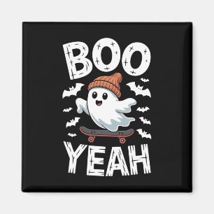 Halloween Ghost Skateboard Boo Yeah Costume Boys K Magnet