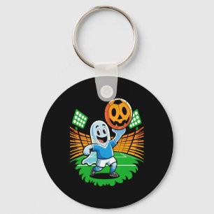 Halloween Ghost Soccer Player Keychain