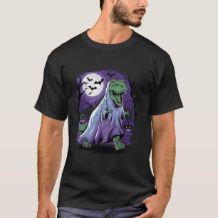 Halloween Ghost Spooky Dinosaur TRex Kids Toddler  T-Shirt