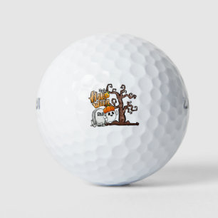 Halloween Ghost Spooky Scary Golf Balls