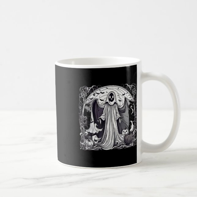 Halloween Ghost Spooky Scary Graveyard Print  Coffee Mug (Right)