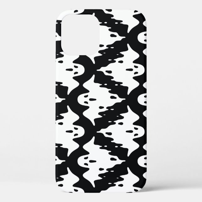 Halloween Ghost Spooky Seamless Pattern Case-Mate iPhone Case (Back)