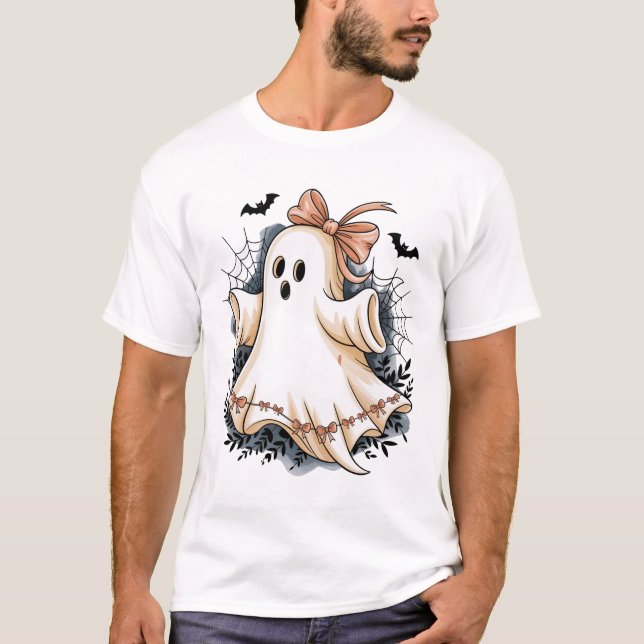 Halloween Ghost Spooky T-Shirt (Front)