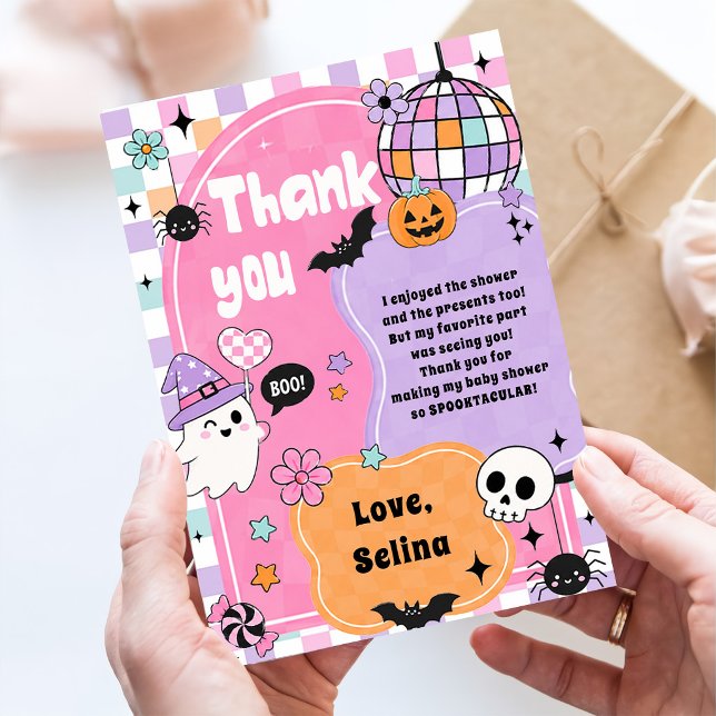 Halloween Ghost Spooky Thank You Card (Creator Uploaded)