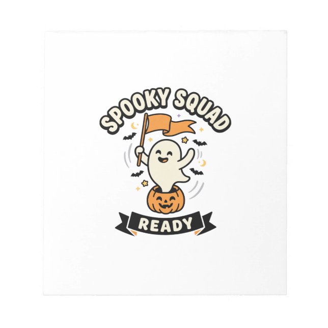 Halloween Ghost Squad Notepad (Front)