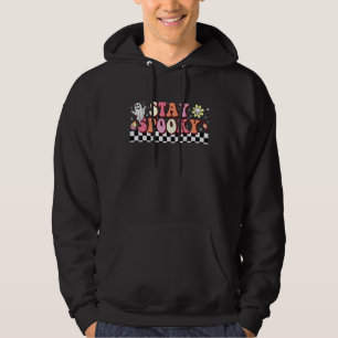 Halloween Ghost Stay Spooky Season 2022 Retro 1 Hoodie