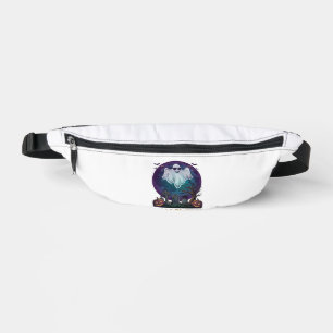 Halloween Ghost Sunglasses Purple Moon Graveyard_1 Fanny Pack