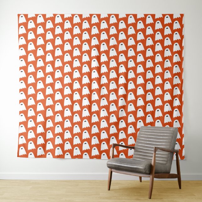 Halloween Ghost Tapestry (In Situ (Horizontal))