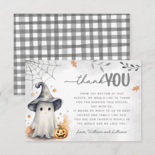 Halloween Ghost Thank You Card