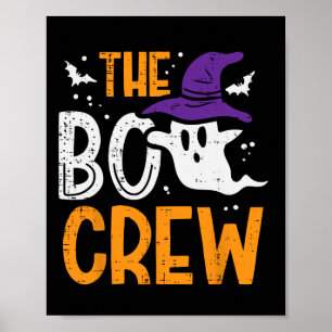 Halloween Ghost The Boo Crew Costume Matching Wome Poster
