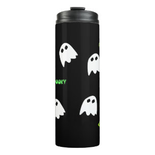 halloween ghost thermal tumbler