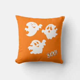Halloween Ghost Throw Pillow