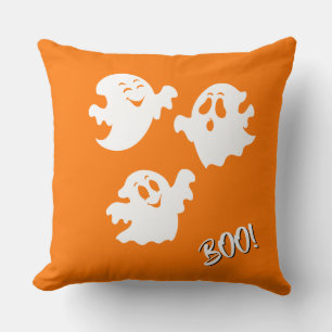 Halloween Ghost Throw Pillow