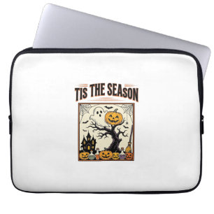 Halloween Ghost Tis The Season Haunted House_1 Laptop Sleeve
