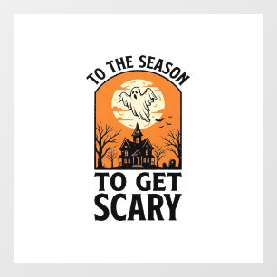 Halloween Ghost To Get Scary Vintage Spooky_1 Window Cling