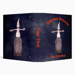 Halloween Ghost Tombstone Personalized   Binder