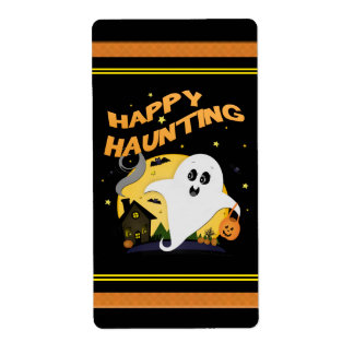 Halloween Ghost Treat Bag Labels