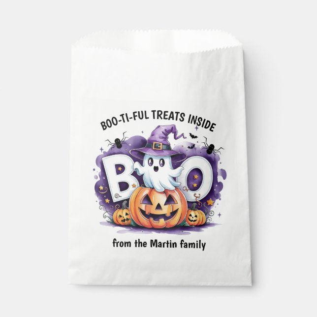 Halloween Ghost Trick or Treat  Favour Bag (Front)